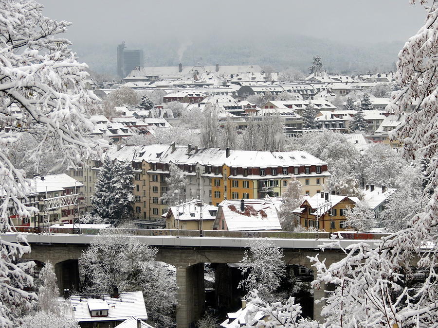Snowy Bern Photograph by David Deak