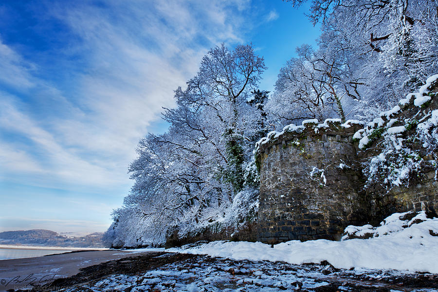 Snowy castle wall Photograph by B Cash