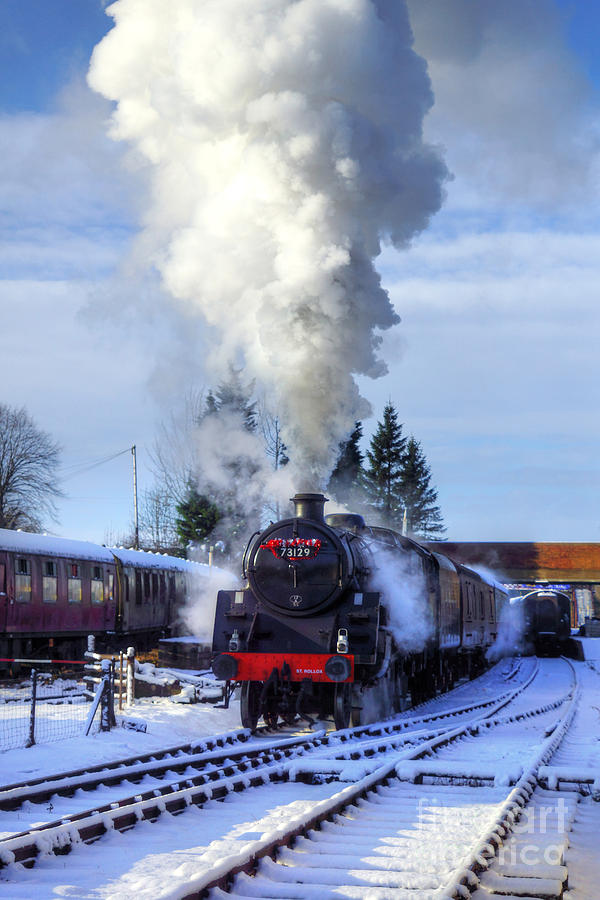 Snowy Day Departure Photograph by David Birchall