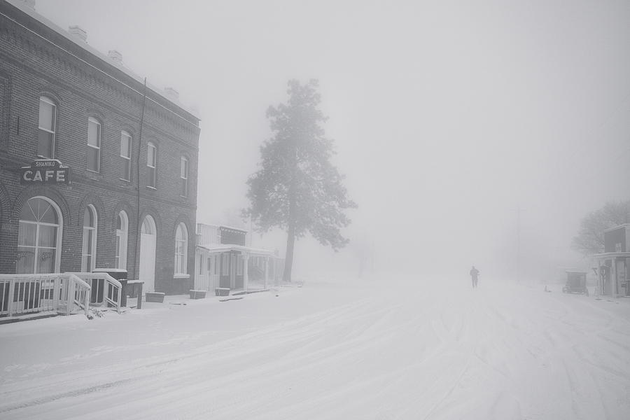 Snowy Ghost Town Photograph