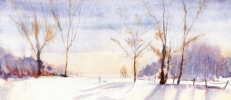 Winter Painting - Snowy Morning by Shayne Cooper