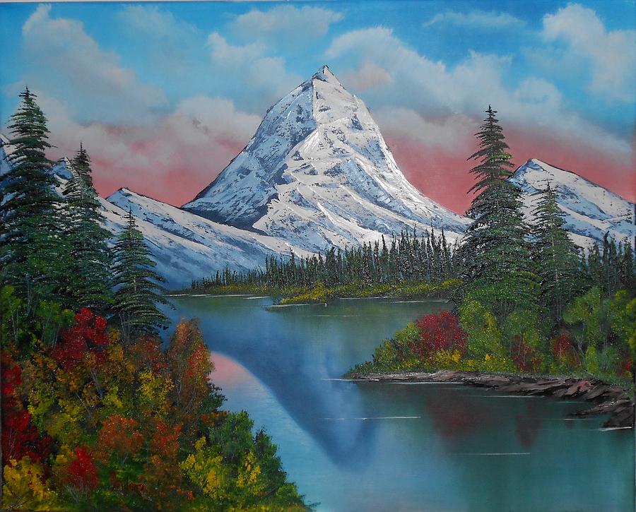 Snowy Mountain Splendor Painting by Alfred Stringer