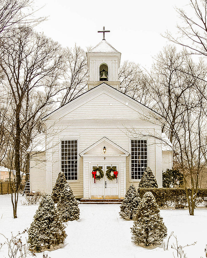 Christmas Photograph - Nauraushaun Church #1 by Kathleen McGinley