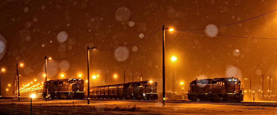 Snowy Night Photograph by Sylvia Thornton