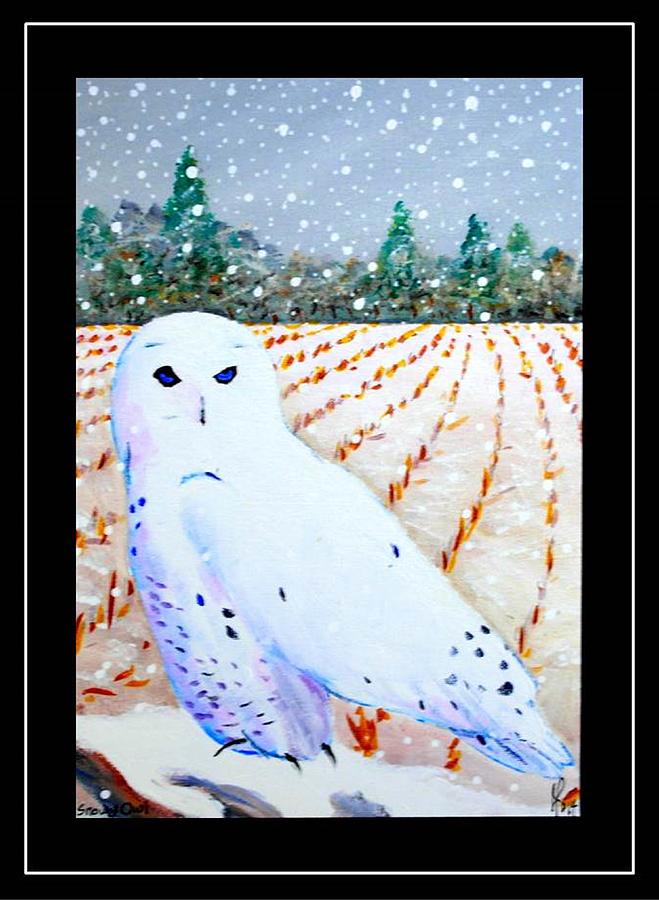 Snowy Owl Painting by Jim Harris