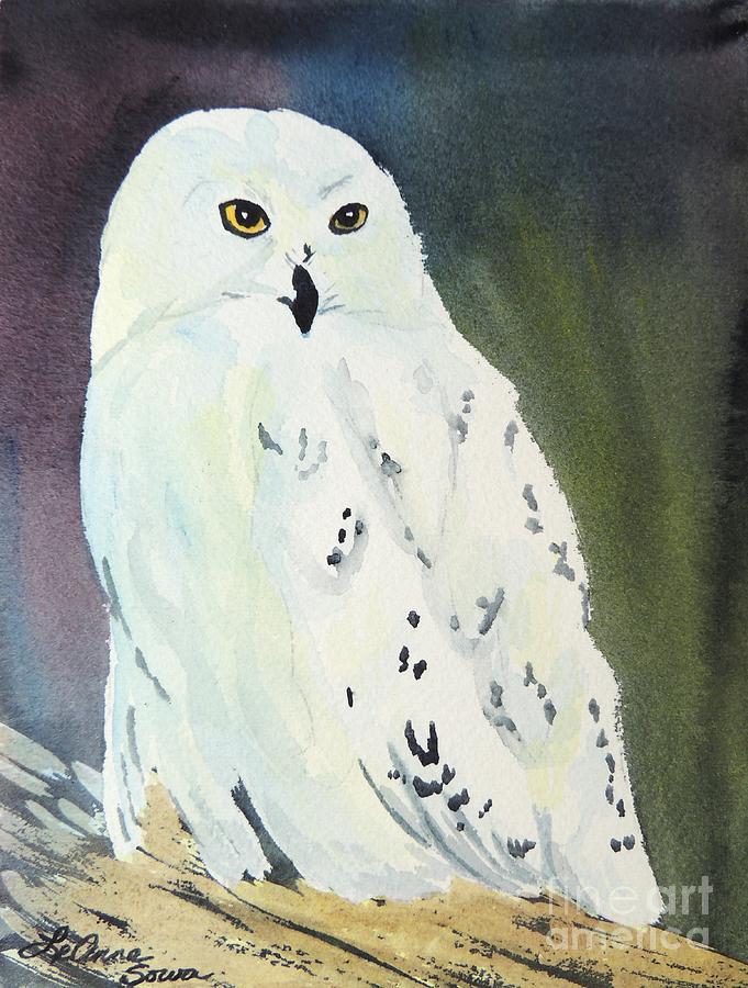 Snowy Owl Painting by LeAnne Sowa