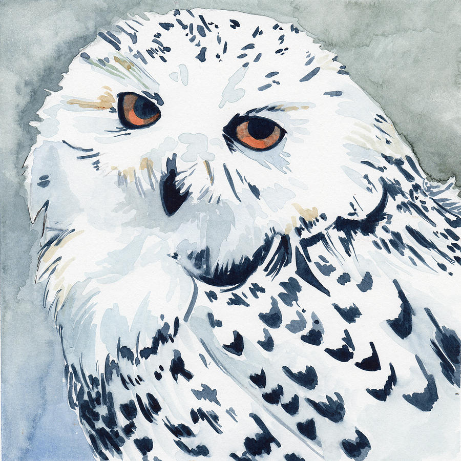 Snowy Owl Painting by Sean Parnell