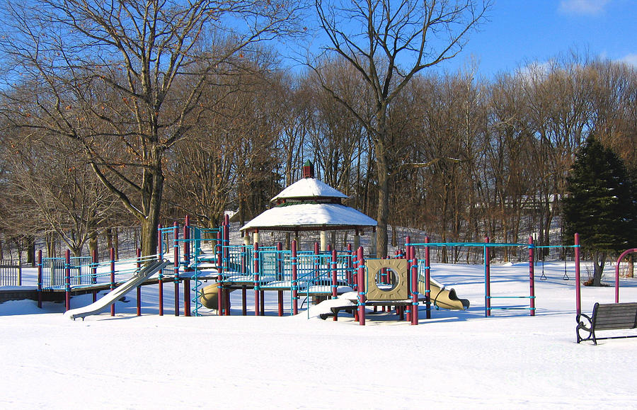 Snowy Playscape Photograph by Ann Horn