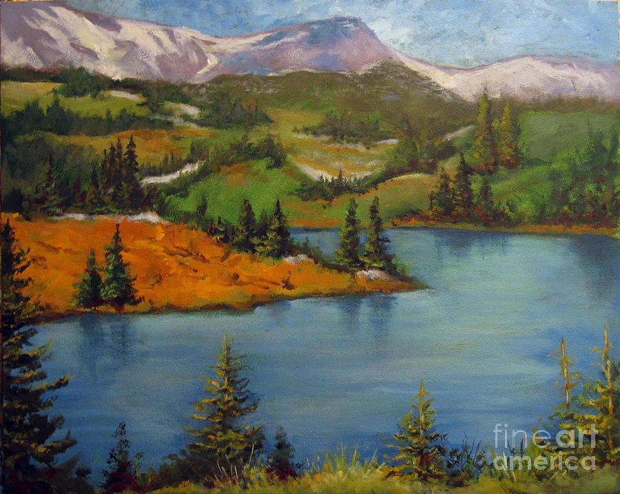 Mountain Painting - Snowy Range by Carol Hart