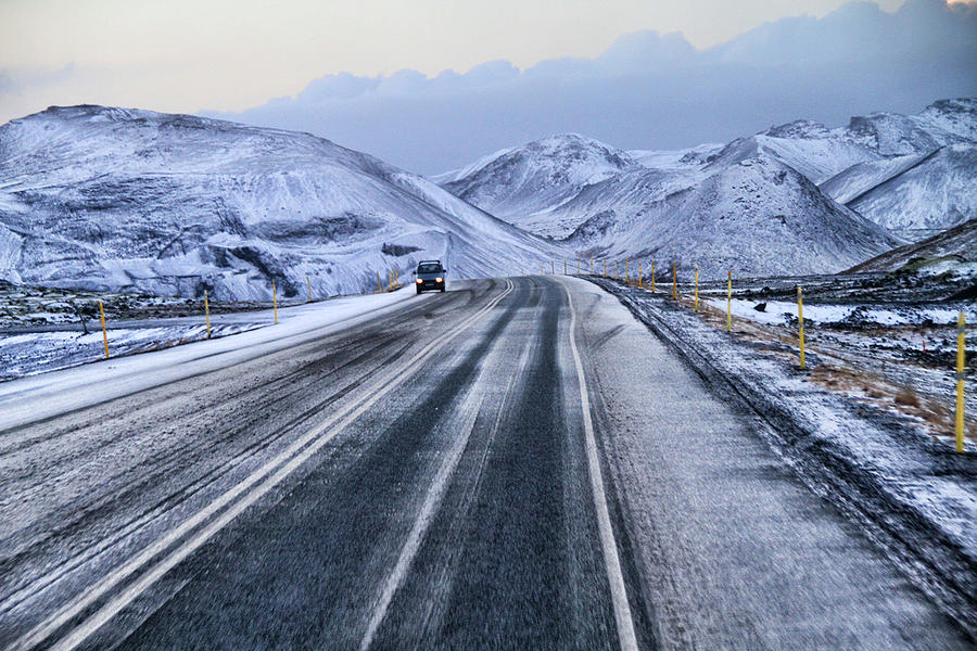 Snowy Range In Iceland Photograph by L. Toshio Kishiyama