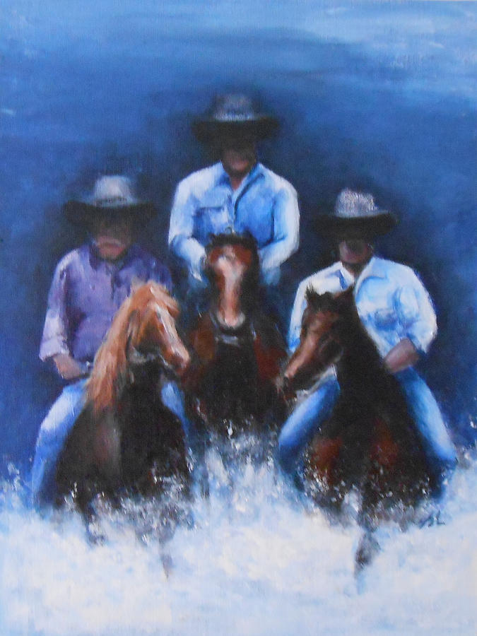 Snowy River Painting by Jane See