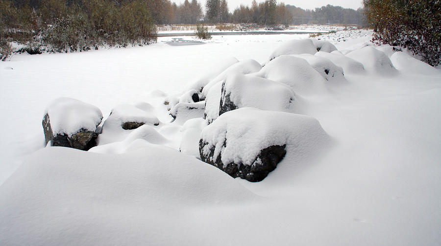 Snowy Rocks Photograph By Joseph Schofield