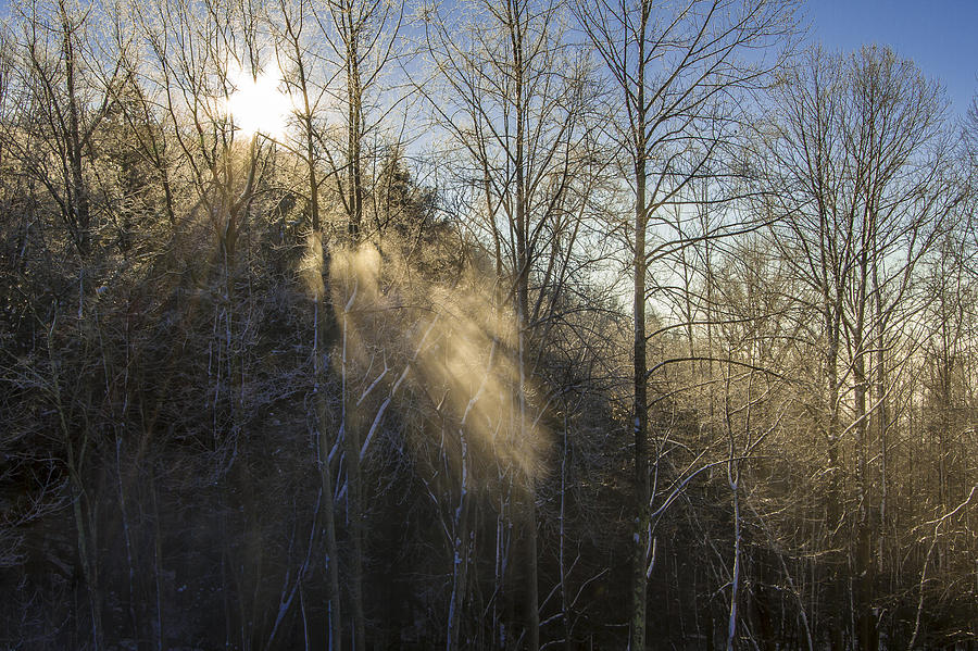 Snowy Sun Rays Photograph by Jay Huron - Fine Art America