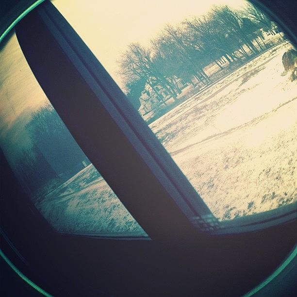 Nature Photograph - Snowy Train Ride by Lorrana Hall