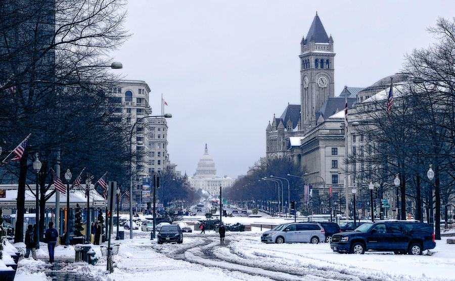 Snowy Washington DC Photograph by David Kay - Fine Art America