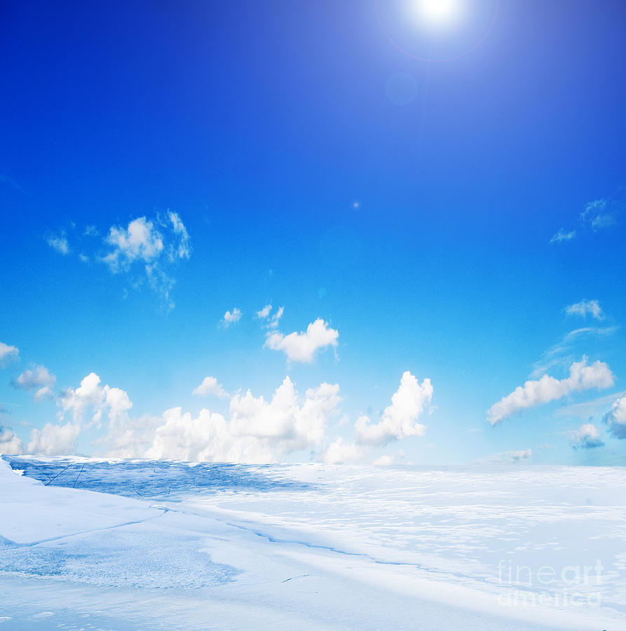 Snowy winter landscape Photograph by Michal Bednarek