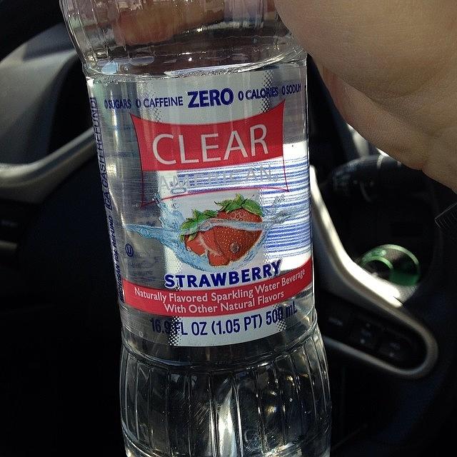 Strawberry Photograph - So Good Clear American Sparkling Water by Kegan Piper