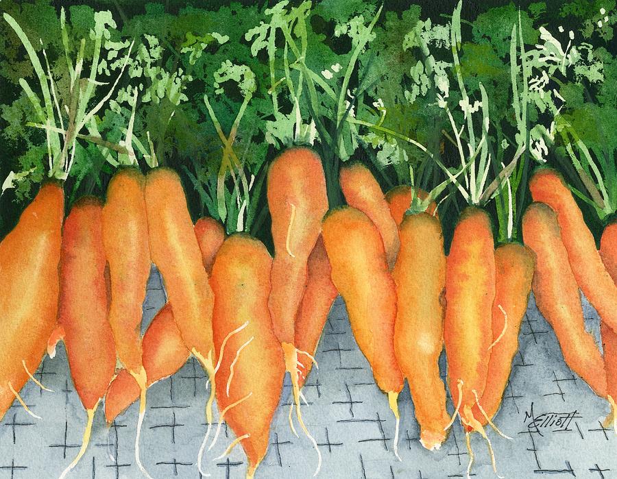 Carrot Painting - So Good For You by Marsha Elliott