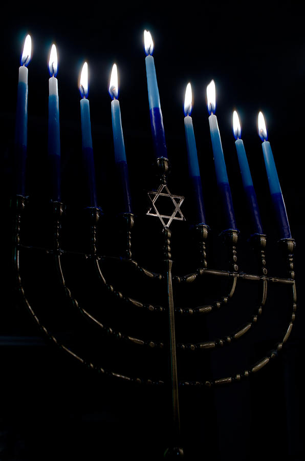 Hanukkah Photograph - So Let Your Light Shine by Tikvahs Hope