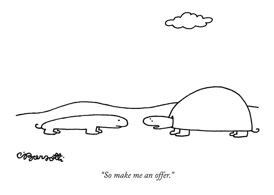 So Make Me An Offer Drawing by Charles Barsotti