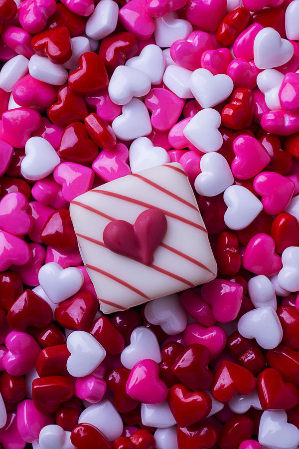 Candy Photograph - So Many Candy Hearts by Garry Gay