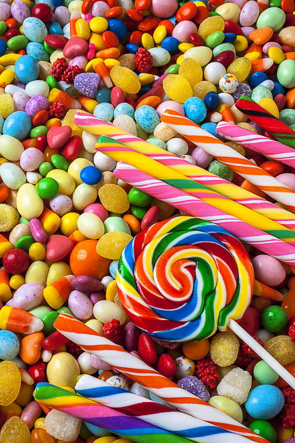 Candy Photograph - So much candy by Garry Gay