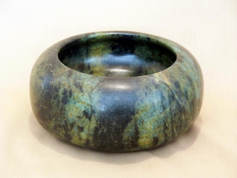 Bowl Sculpture - Soapstone Bowl Number Four by Jason Nelson