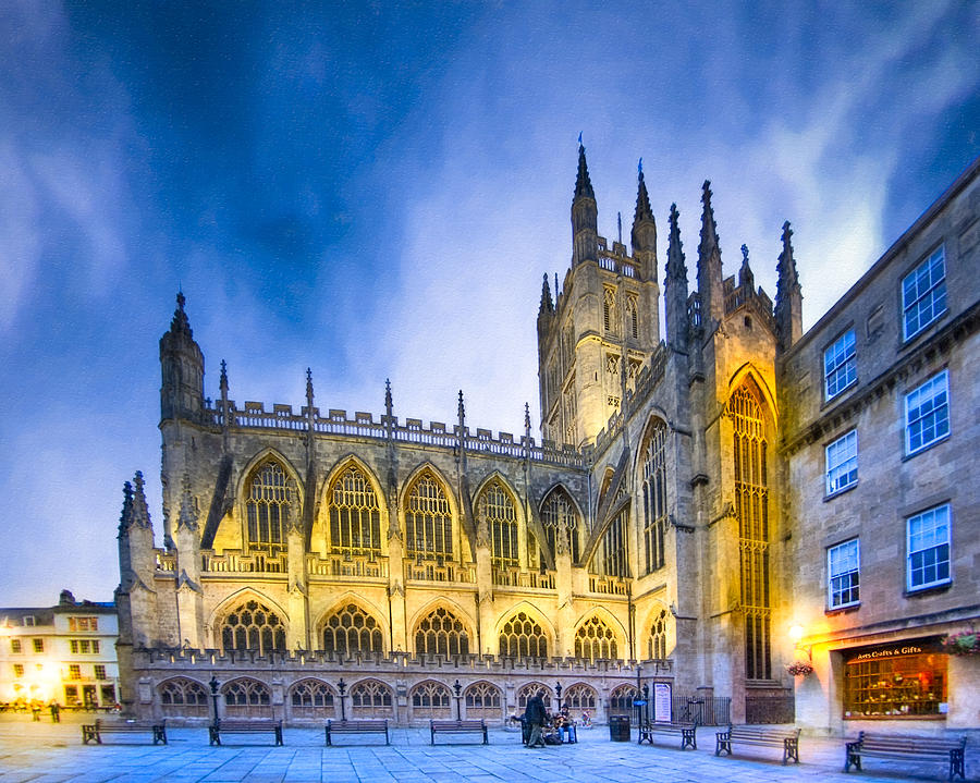 Soaring Perpendicular Gothic Architecture of Bath Abbey Photograph by Mark Tisdale