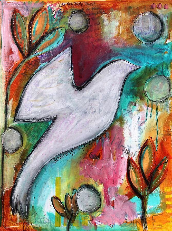 Soaring Prayers Mixed Media by Carrie Todd