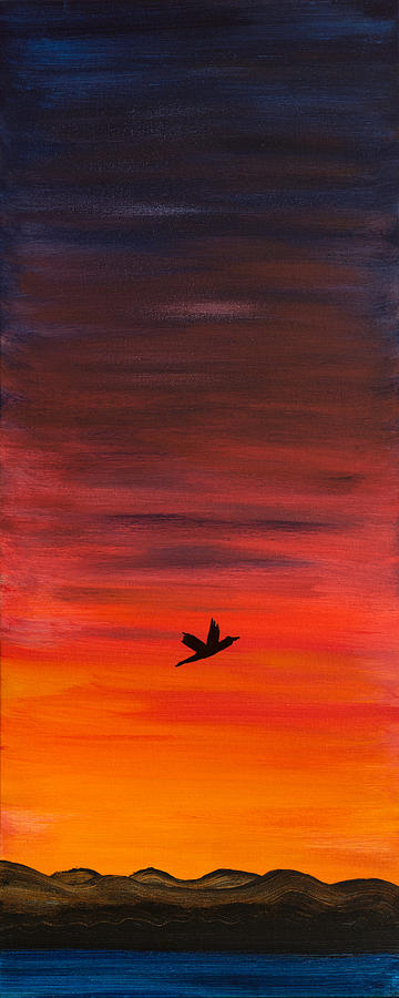 Sunset Painting - Soaring by Suhasini Kirloskar