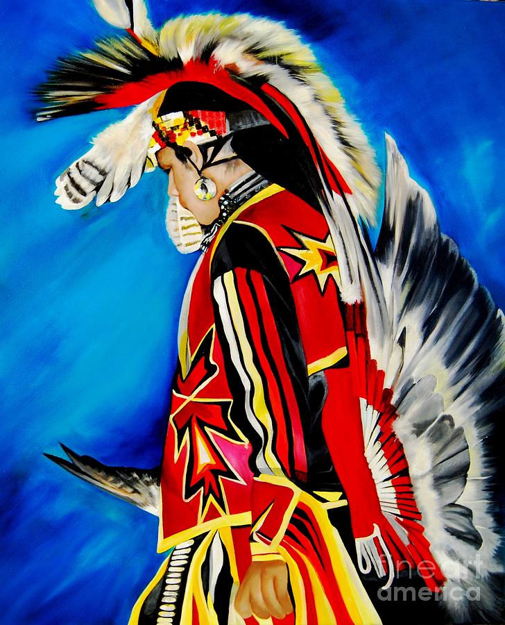 Soboba Pow Wow 2 Painting by Barbara Rivera Pixels