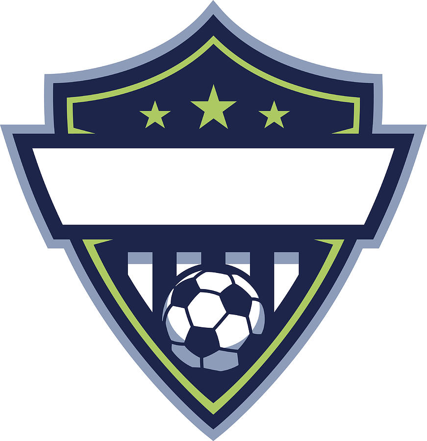 Soccer Badge Logo Drawing by Vectorloop