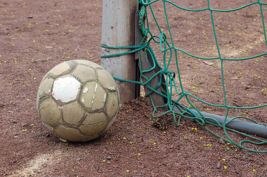 Soccer Photograph - Soccer ball and goal by Matthias Hauser