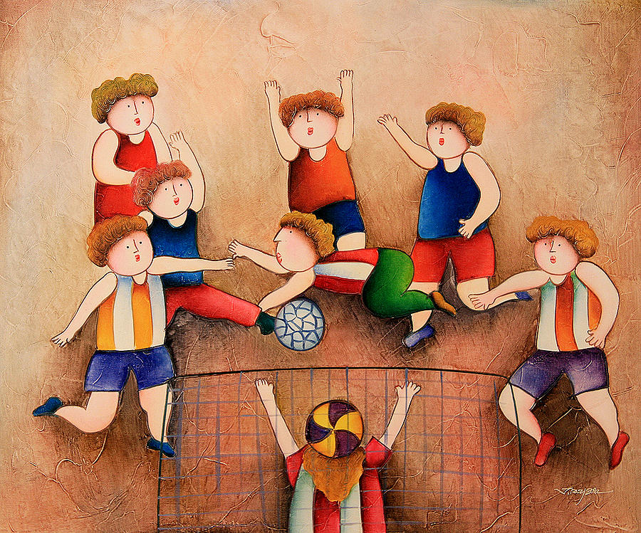 Soccer Painting - Soccer Game For Boys by Unknown
