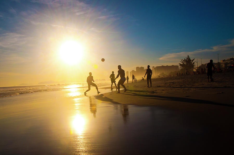 Soccer On The Beach Photograph by Giovani Cordioli