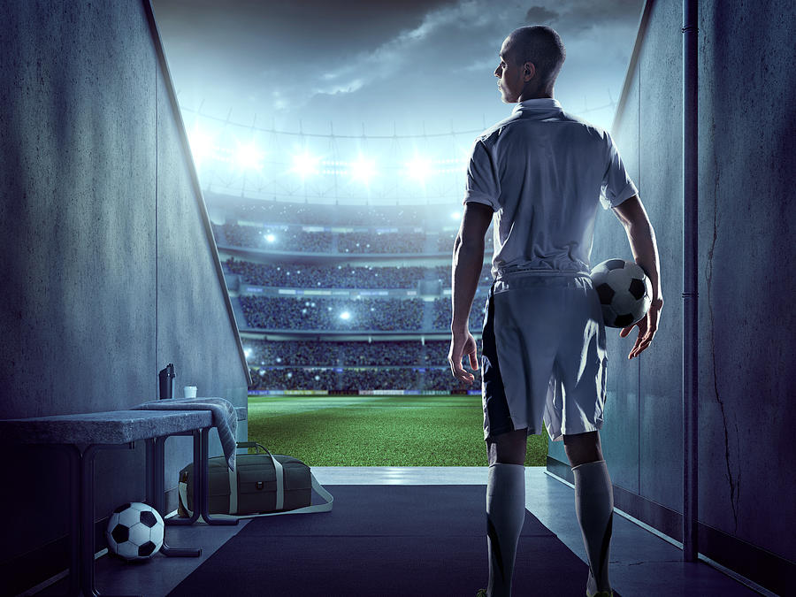 Soccer Player In Players Zone Of A Photograph by Dmytro Aksonov