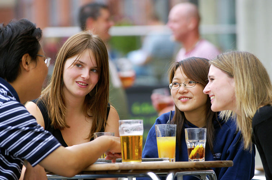 Social Drinking Photograph by Science Photo Library Social Drinking Photograph by Science Photo Library