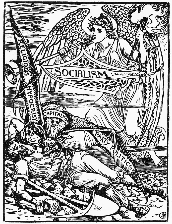Socialist Allegory, 1885 Painting by Granger Socialist Allegory, 1885 Painting by Granger