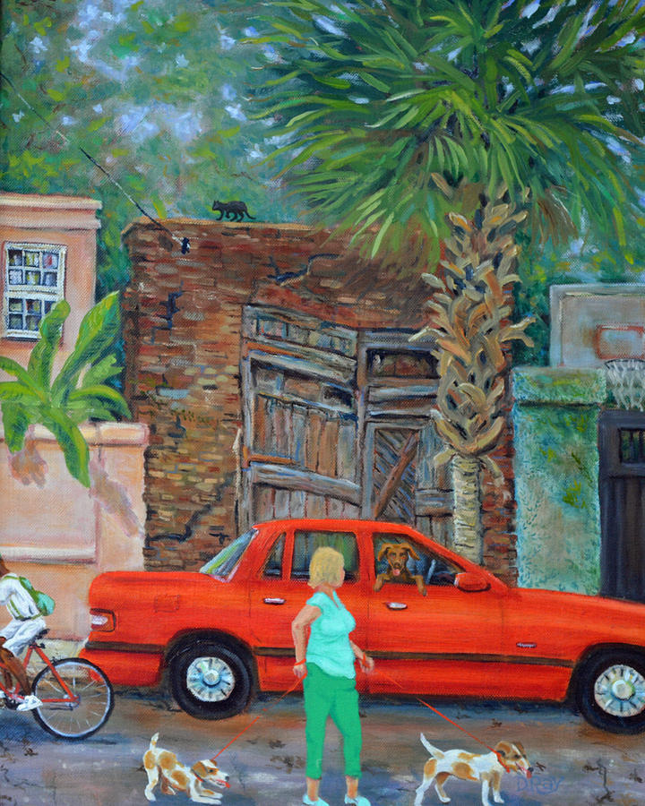 Society Street Afternoon Painting by Dwain Ray