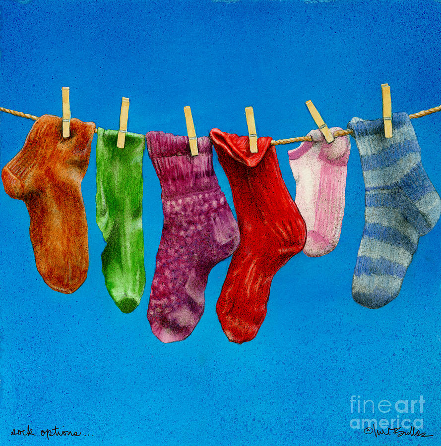 Will Bullas Painting - Sock Options... by Will Bullas