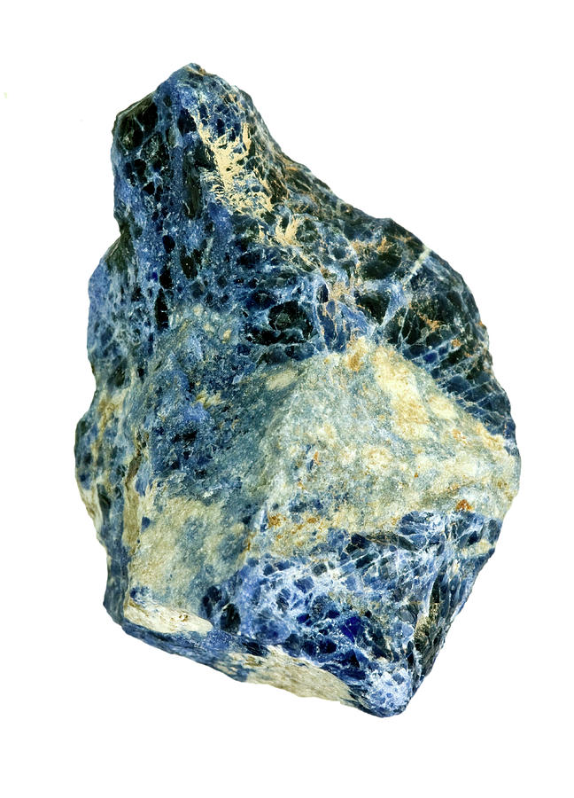 Mineralogy Photograph - Sodalite Stone by Natural History Museum, London/science Photo Library