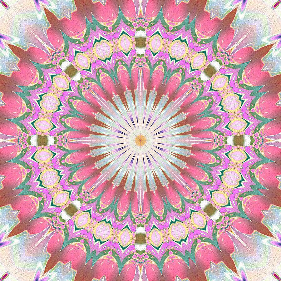 Kaleidoscope Design Photograph - Soft on the Eyes by Lorraine Keil