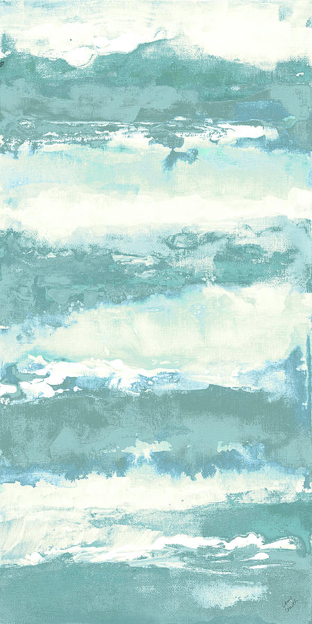 Abstract Digital Art - Soft Sea Azure I by Lanie Loreth