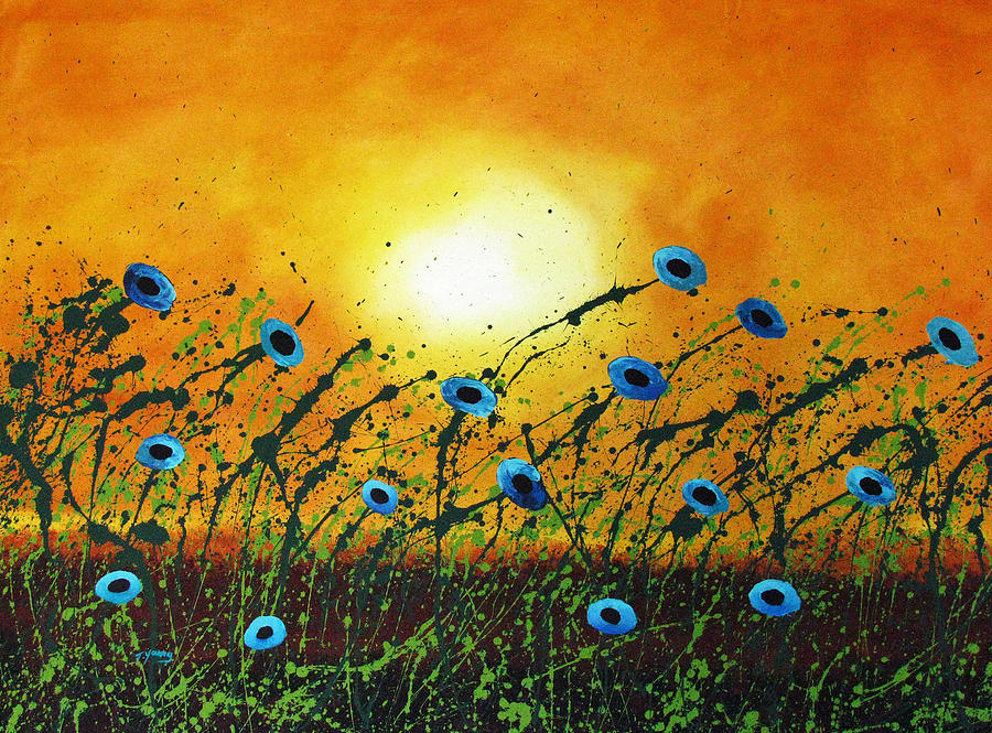 Poppy Painting - Soft Summer Breeze by Todd Young