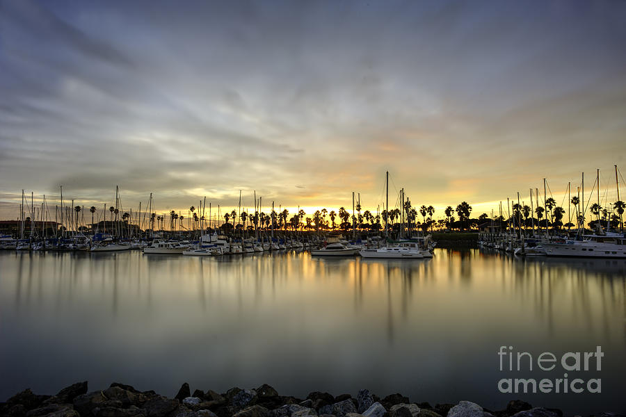 Soft Sunset At Marina Photograph by Dan Friend