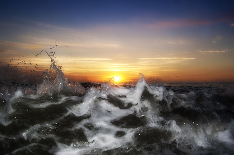 Soft Wave Photograph by  Island Sunrise and Sunsets Pieter Jordaan
