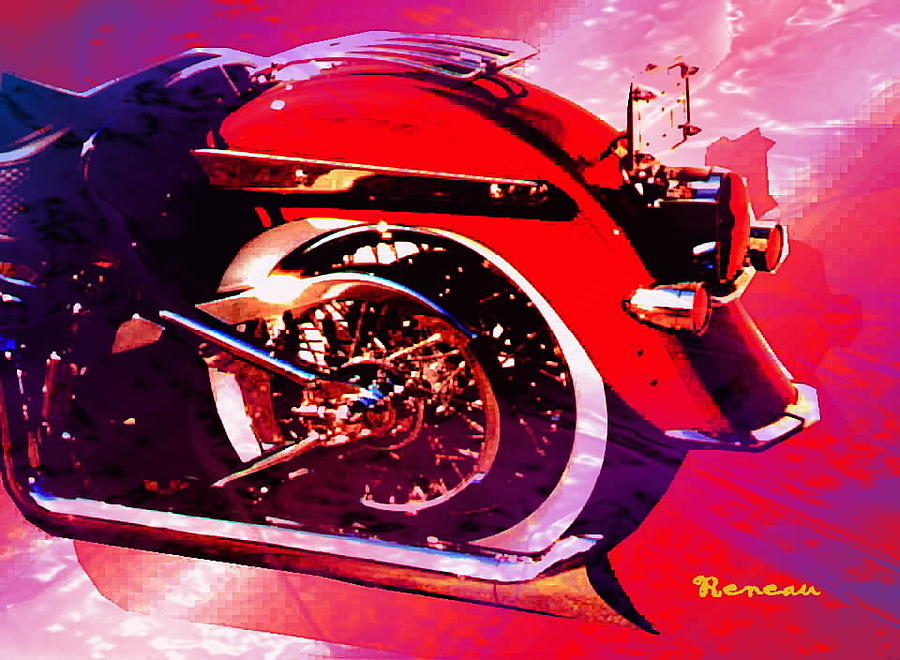 Motorcycle Photograph - Softail Harley by A L Sadie Reneau