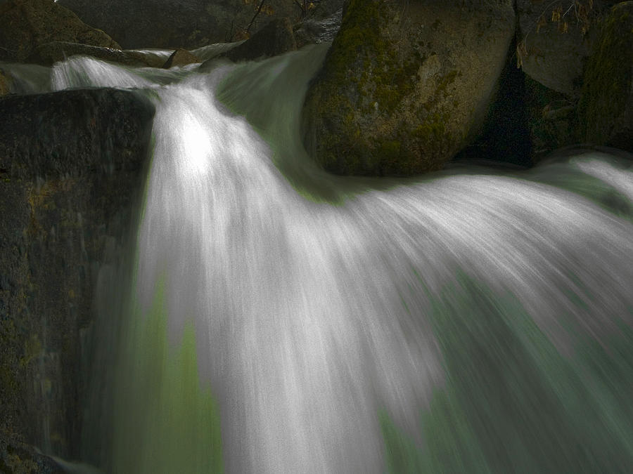 Softwater of Cascade Creek Photograph by Bill Gallagher