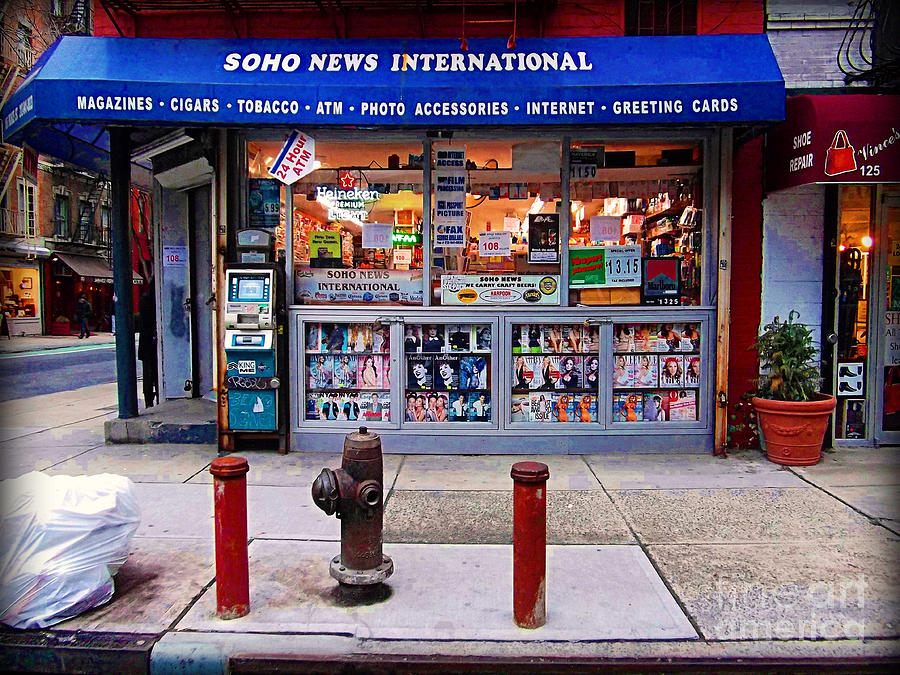 Soho News - Downtown New York City Photograph by Miriam Danar