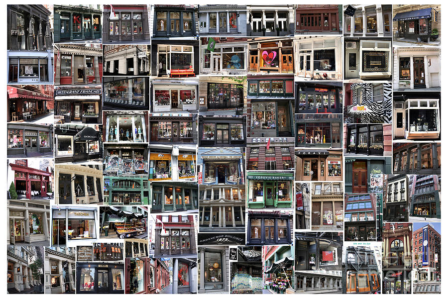 SoHo Storefronts Collage Photograph by Steven Spak